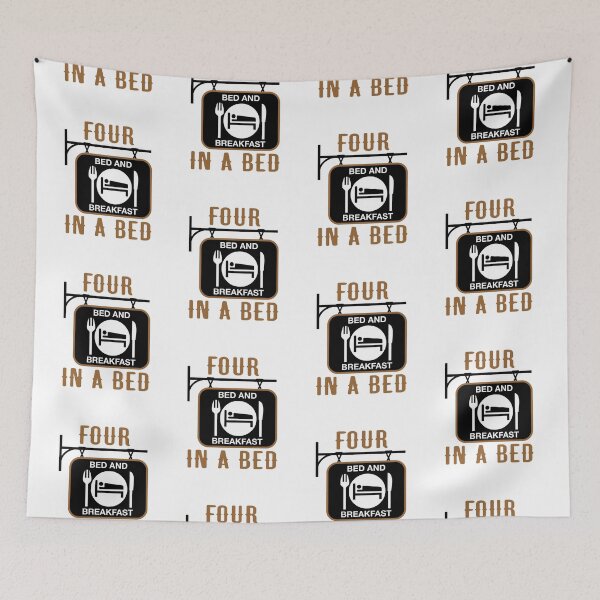Item preview, “Four In A Bed” Hanging Sign (on White) designed and sold by PawsitiveMum3.