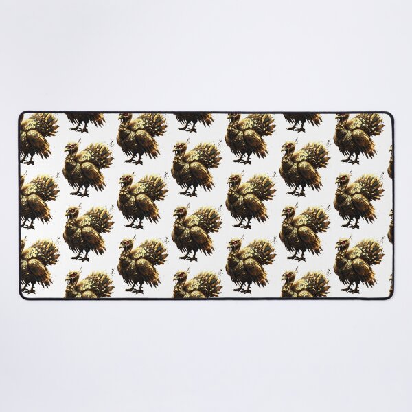 Item preview, Abstract Golden Zombie Turkey | Modern Thanksgiving Horror Art designed and sold by VibranPalette.