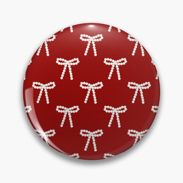 Item preview, White Bow Pattern Red Background designed and sold by jianina-alondra.