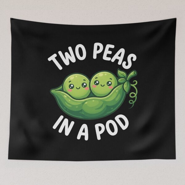 Item preview, Two Peas in a Pod Cute Funny Costume T-Shirt – Matching Couple Gift, Funny Halloween Graphic designed and sold by Trendably.