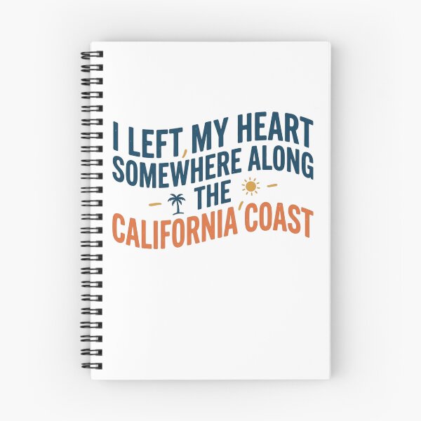 Item preview, I Left My Heart Somewhere Along The California Coast Retro Art designed and sold by mood-draftsman.