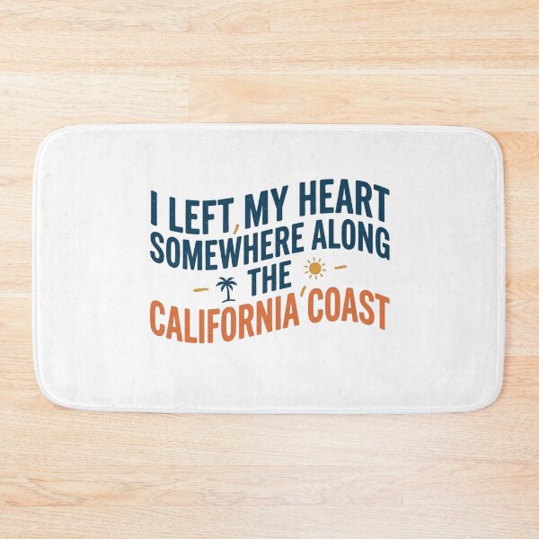 Item preview, I Left My Heart Somewhere Along The California Coast Retro Art designed and sold by mood-draftsman.