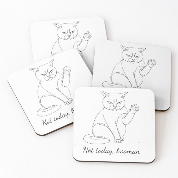 Item preview, Not Today Hooman Sassy Grumpy Cat designed and sold by PrintforDesign.