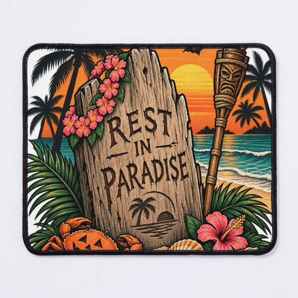 Item preview, Rest in Paradise – Tropical Halloween Beach Tombstone designed and sold by mnkyride.