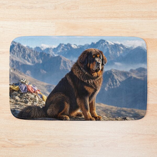 Item preview, Tibetan Mastiff Guardian on Himalayan Mountain Peak designed and sold by ShieldRockPrints.