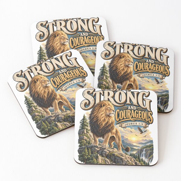 Item preview, Joshua 1:9 Be Strong and Courageous – Christian Bible Verse designed and sold by FaithArt777.