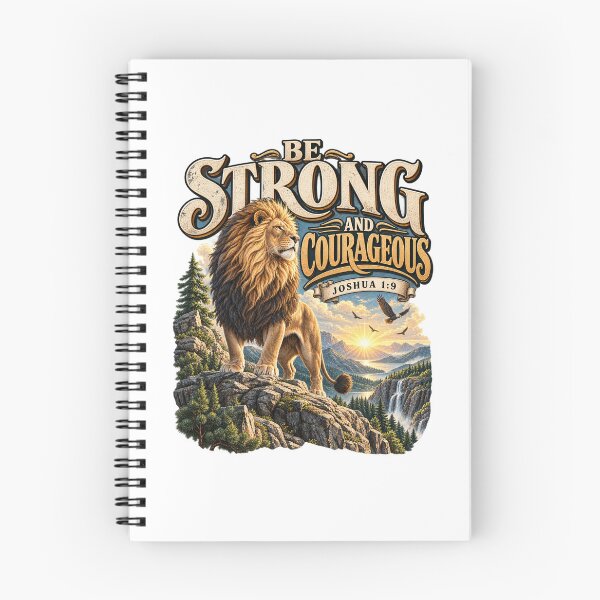 Item preview, Joshua 1:9 Be Strong and Courageous – Christian Bible Verse designed and sold by FaithArt777.