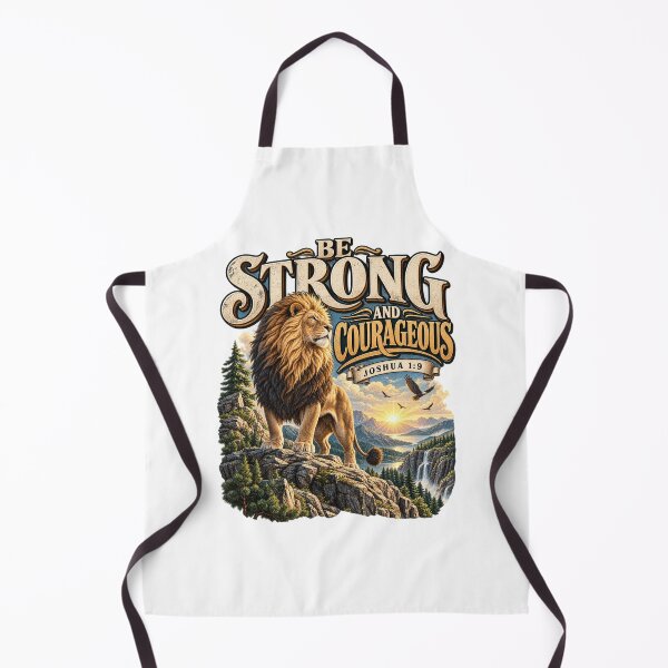 Item preview, Joshua 1:9 Be Strong and Courageous – Christian Bible Verse designed and sold by FaithArt777.
