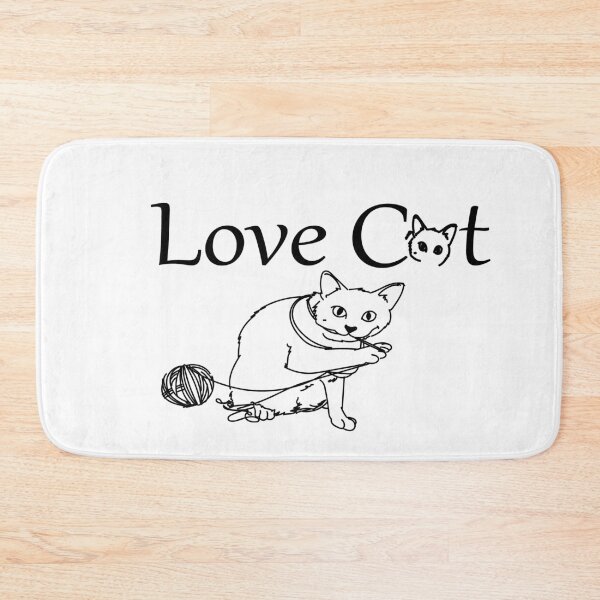 Item preview, Minimalist "Love Cat" Line Art Graphic Illustration | Playful Kitten with Yarn Design  Main Tag designed and sold by Carftora786.