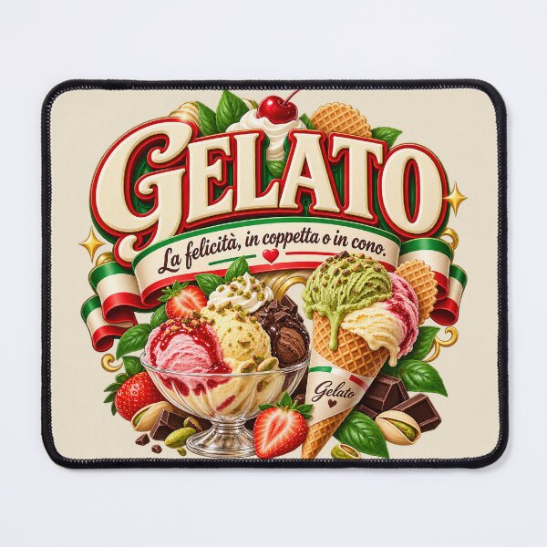 Item preview, Gelato Happiness in a Cup or a Cone - Colorful Summer Italian Design designed and sold by MetaModel Editions.
