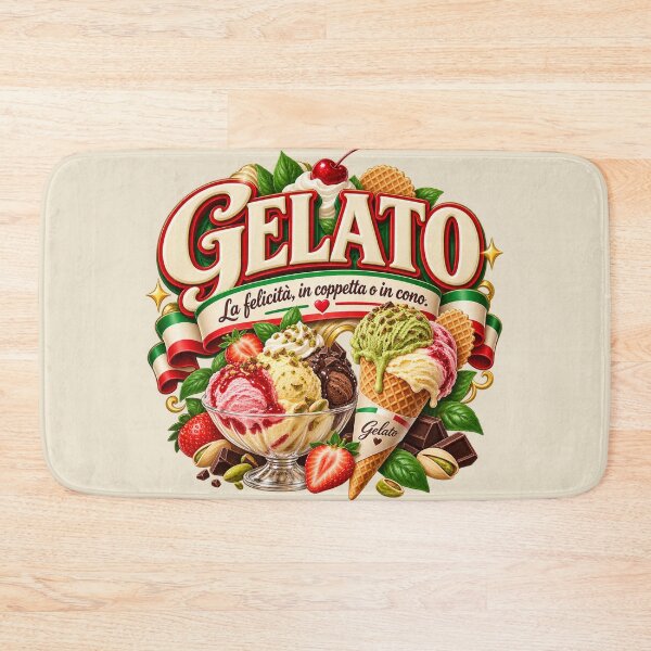 Item preview, Gelato Happiness in a Cup or a Cone - Colorful Summer Italian Design designed and sold by MetaModel Editions.