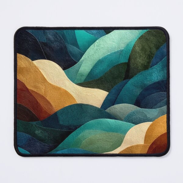 Item preview, Abstract Wavy Hills With Embroidered Texture designed and sold by Aliforall.