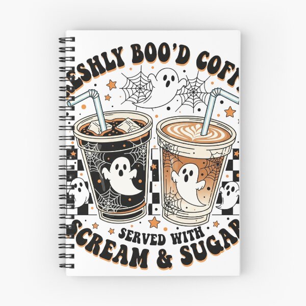 Item preview, Freshly Boo'd Coffee Served With Scream And Sugar Funny Halloween Gift Ideas designed and sold by Wordfall.