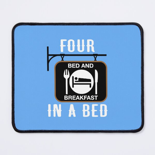 Item preview, “Four In A Bed” Hanging Sign (on Blue) designed and sold by PawsitiveMum3.