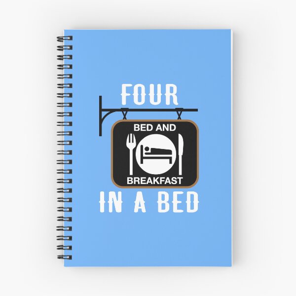 Item preview, “Four In A Bed” Hanging Sign (on Blue) designed and sold by PawsitiveMum3.