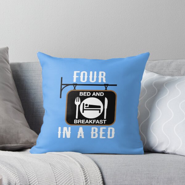 Item preview, “Four In A Bed” Hanging Sign (on Blue) designed and sold by PawsitiveMum3.