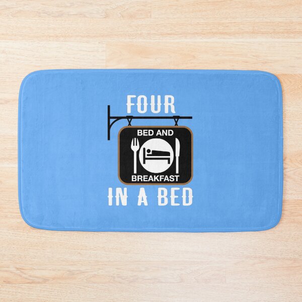 Item preview, “Four In A Bed” Hanging Sign (on Blue) designed and sold by PawsitiveMum3.