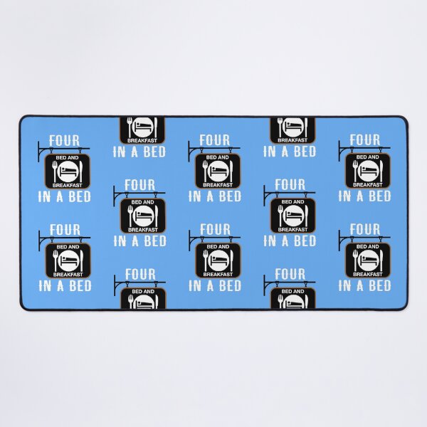 Item preview, “Four In A Bed” Hanging Sign (on Blue) designed and sold by PawsitiveMum3.
