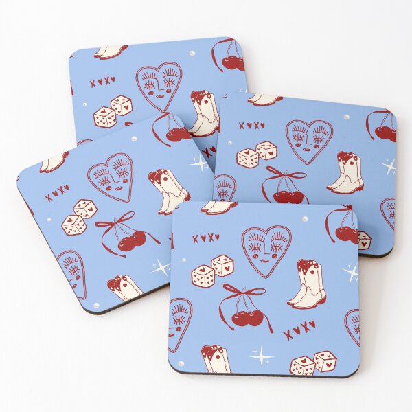 Item preview, Western Coquette Cowgirl Valentine Pattern designed and sold by jianina-alondra.