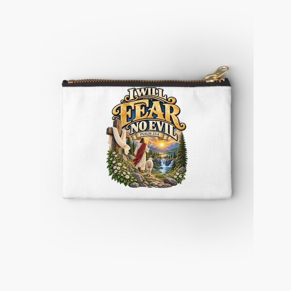 Item preview, Psalm 23:4 I Will Fear No Evil – Christian Bible Verse designed and sold by FaithArt777.