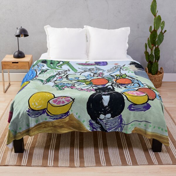 Item preview, Citrus Table Scene & Black Kitties designed and sold by startruth.