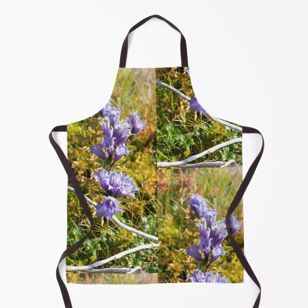 Item preview, Vibrant Blue Gentian Wildflowers in Autumn Field designed and sold by ObjectAndNature.