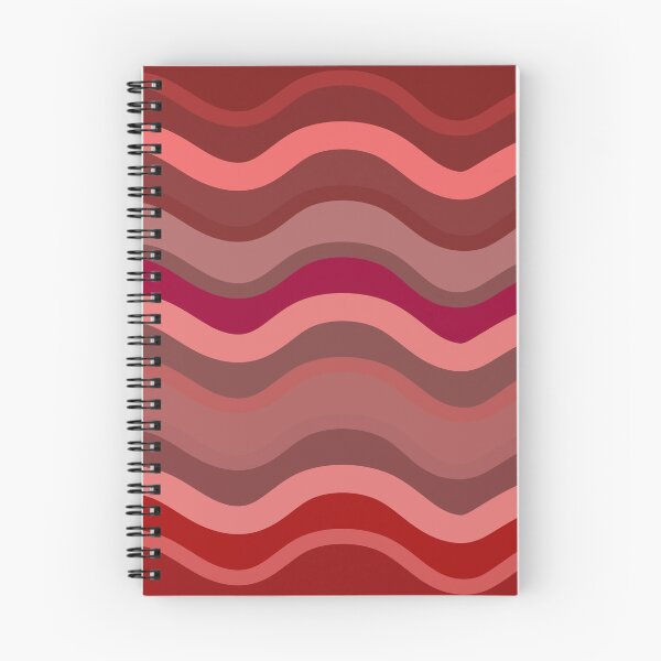 Item preview, Red Waves Seamless Pattern - Abstract Ocean Wave Aesthetic designed and sold by ZorianArt.