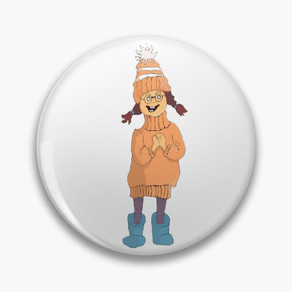 Item preview, Gute Girl in Winter Hat with Glasses designed and sold by Tanya19742000.