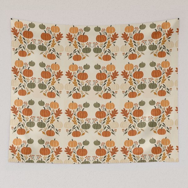 Item preview, Pumpkin repeat pattern  designed and sold by SB  Illustrations1.