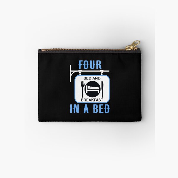 Item preview, “Four In A Bed” Hanging Sign (on Black) designed and sold by PawsitiveMum3.