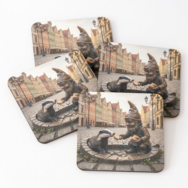 Item preview, Badger Gnome Art Print – Badger Lover Gift, Poland Travel Decor designed and sold by Purrfecta.