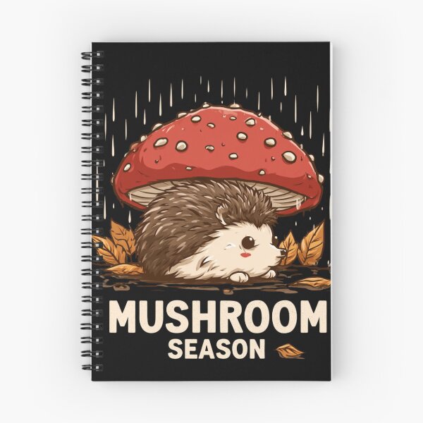 Item preview, Mushroom Season – Autumn Cute Hedgehog Under a Mushroom designed and sold by AceEye.