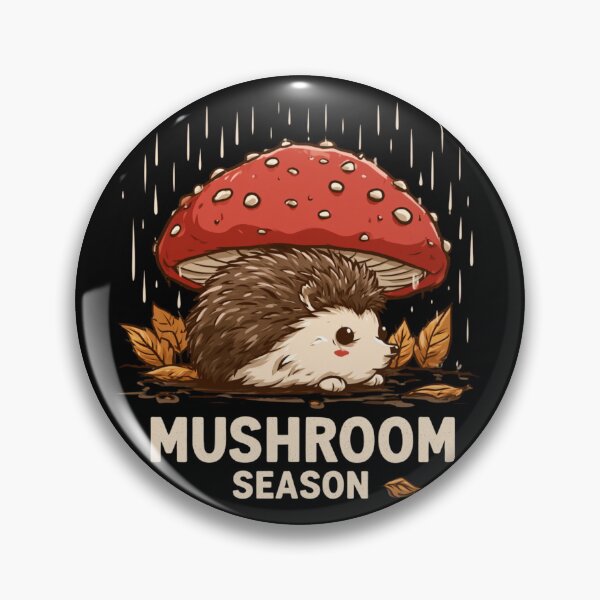 Item preview, Mushroom Season – Autumn Cute Hedgehog Under a Mushroom designed and sold by AceEye.