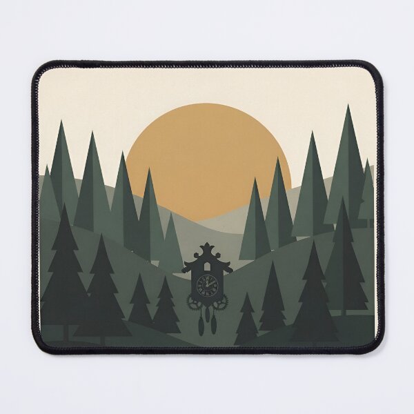 Item preview, Black Forest Germany Vintage Travel Poster - Minimalist Woodland Art Print designed and sold by DuckOddity.