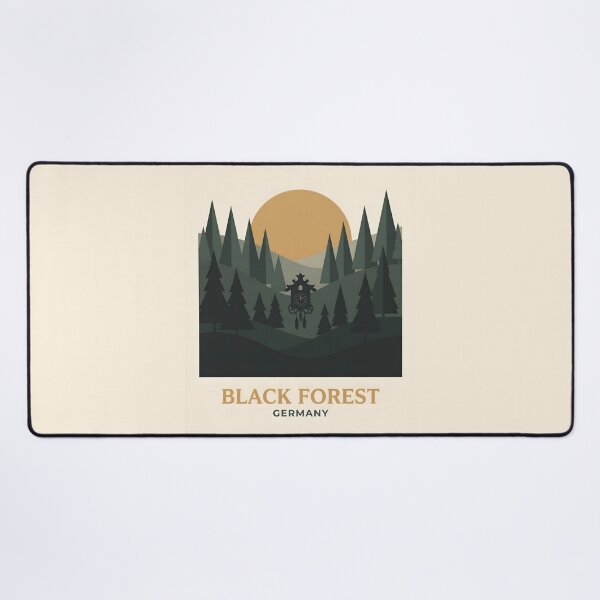 Item preview, Black Forest Germany Vintage Travel Poster - Minimalist Woodland Art Print designed and sold by DuckOddity.
