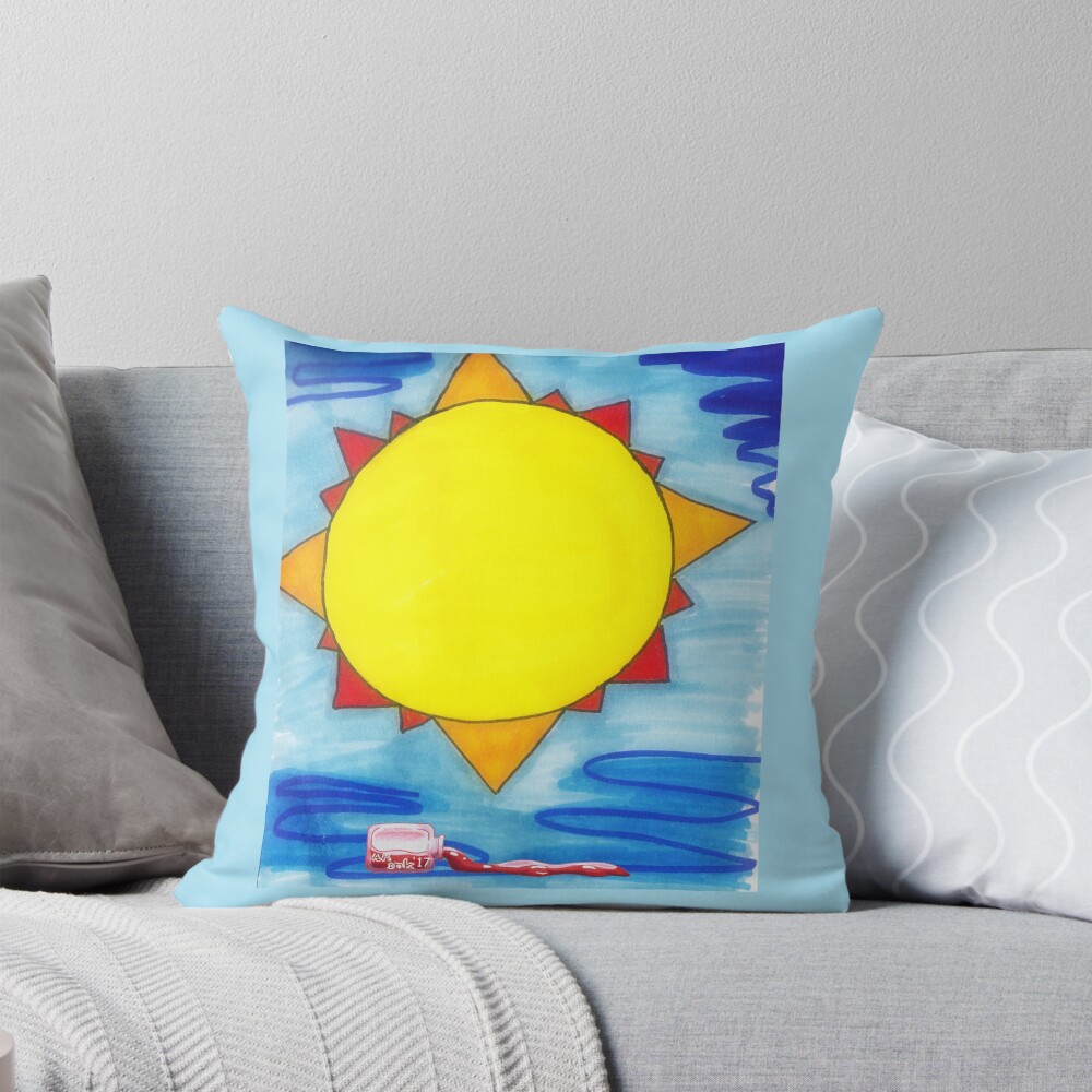Item preview, Throw Pillow designed and sold by A-P-Ink.