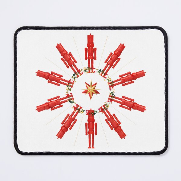 Item preview, Minimalist Red Nutcracker Wreath Bethlehem Star Christmas Design designed and sold by VibranPalette.