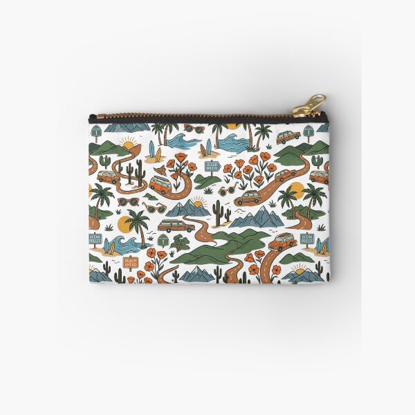 Item preview, Highway 1 California Road Trip Vintage Seamless Pattern Art designed and sold by mood-draftsman.