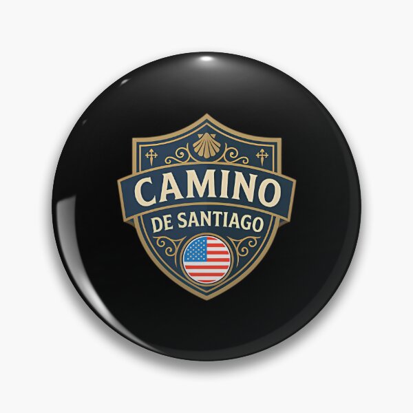 Item preview, Camino De Santiago Badge Us Pilgrim Edition designed and sold by BillieHernandez.