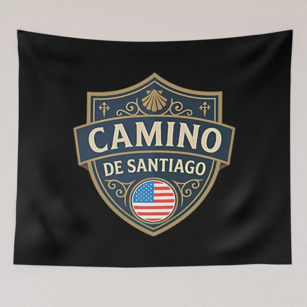 Item preview, Camino De Santiago Badge Us Pilgrim Edition designed and sold by BillieHernandez.