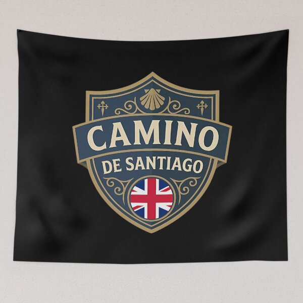 Item preview, Camino De Santiago Badge United Kingdom Pilgrim Edition designed and sold by BillieHernandez.