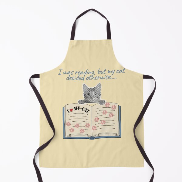Item preview, Funny Cat Reader Design – I Was Reading But My Cat Decided Otherwise Cute Kitty Art designed and sold by Evelashop.