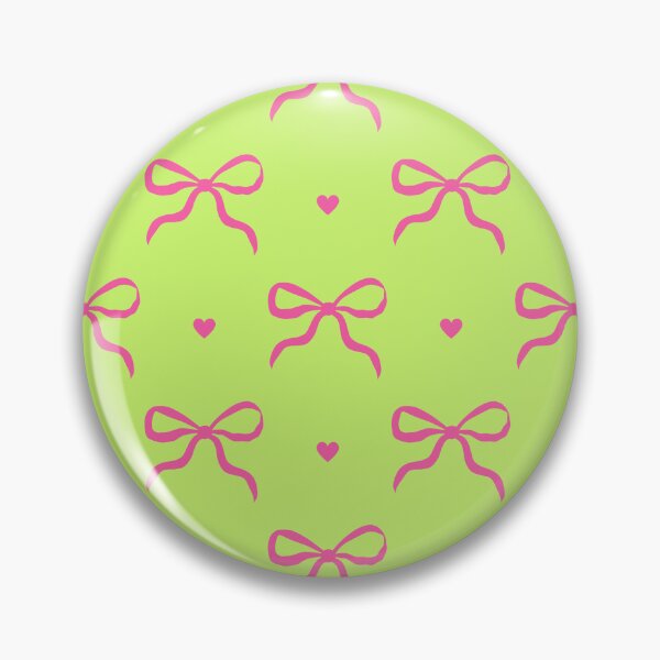 Item preview, Pink Bow Lime Green Pattern designed and sold by jianina-alondra.