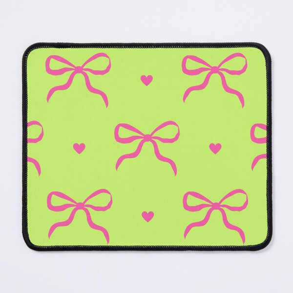 Item preview, Pink Bow Lime Green Pattern designed and sold by jianina-alondra.