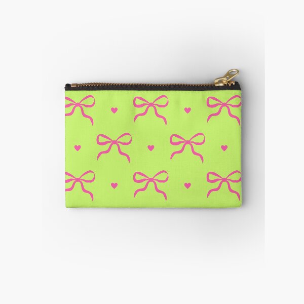 Item preview, Pink Bow Lime Green Pattern designed and sold by jianina-alondra.
