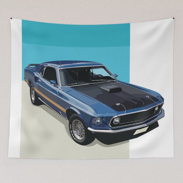 Item preview, 1969 Ford Mustang Mach 1 Art Poster Series designed and sold by Robert Hills.