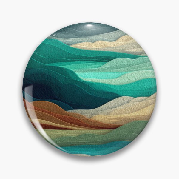 Item preview, Layered Felt Abstract Ocean And Mountains designed and sold by Aliforall.