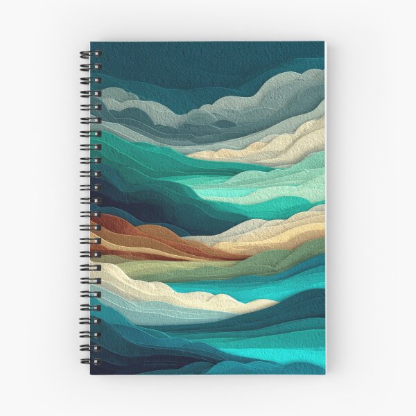 Item preview, Layered Felt Abstract Ocean And Mountains designed and sold by Aliforall.