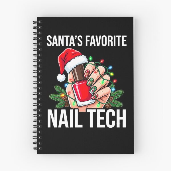 Item preview, Santa's Favorite Nail Tech Christmas Nail Art Polish Santa Hat Holiday Beauty Design designed and sold by 519xdesign.