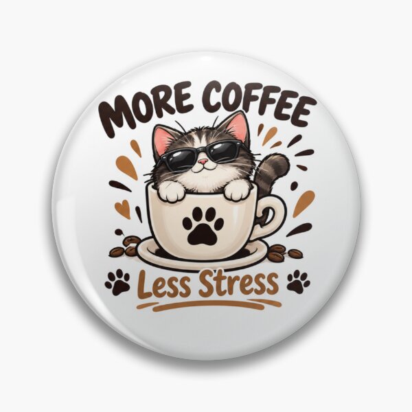 Item preview, More coffee, less stress designed and sold by StikerParaTodo.